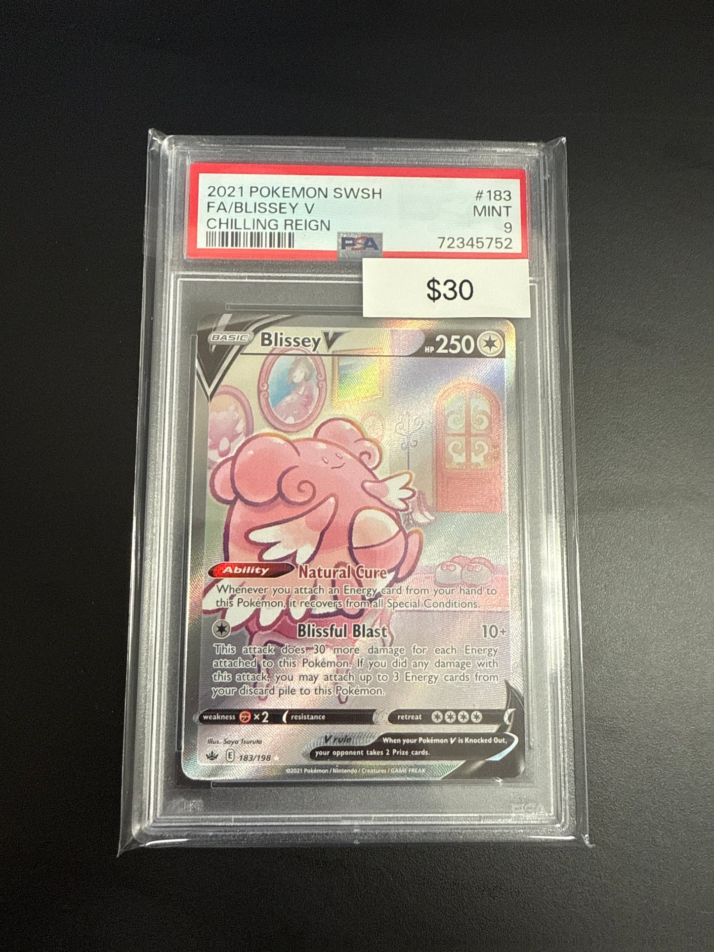 Pokémon Blissey V 183 PSA 9