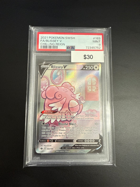 Pokémon Blissey V 183 PSA 9