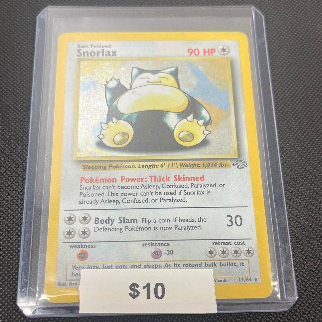 Pokémon 1st ED Snorlax Jungle Holo 11/64