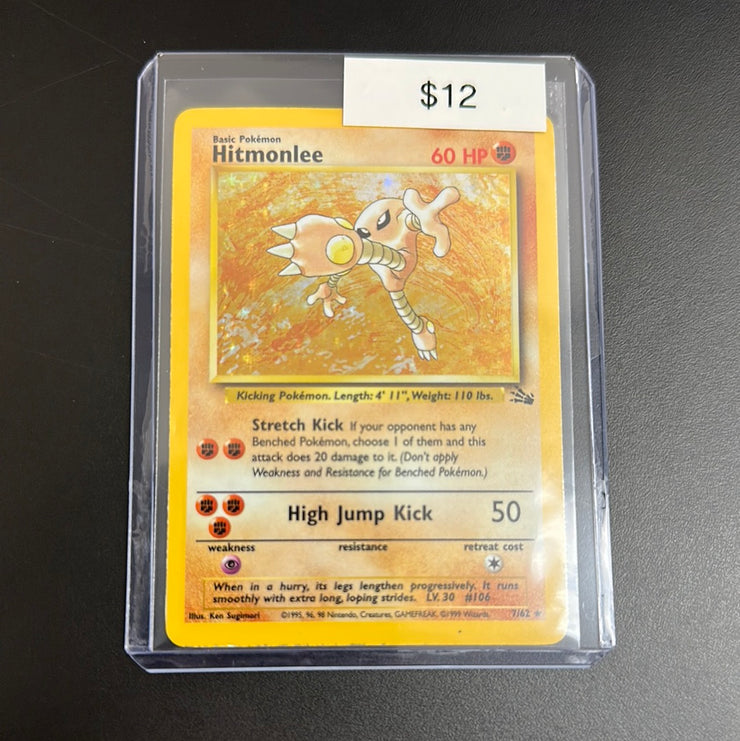 Pokémon Fossil HITMONLEE Holo 7/62