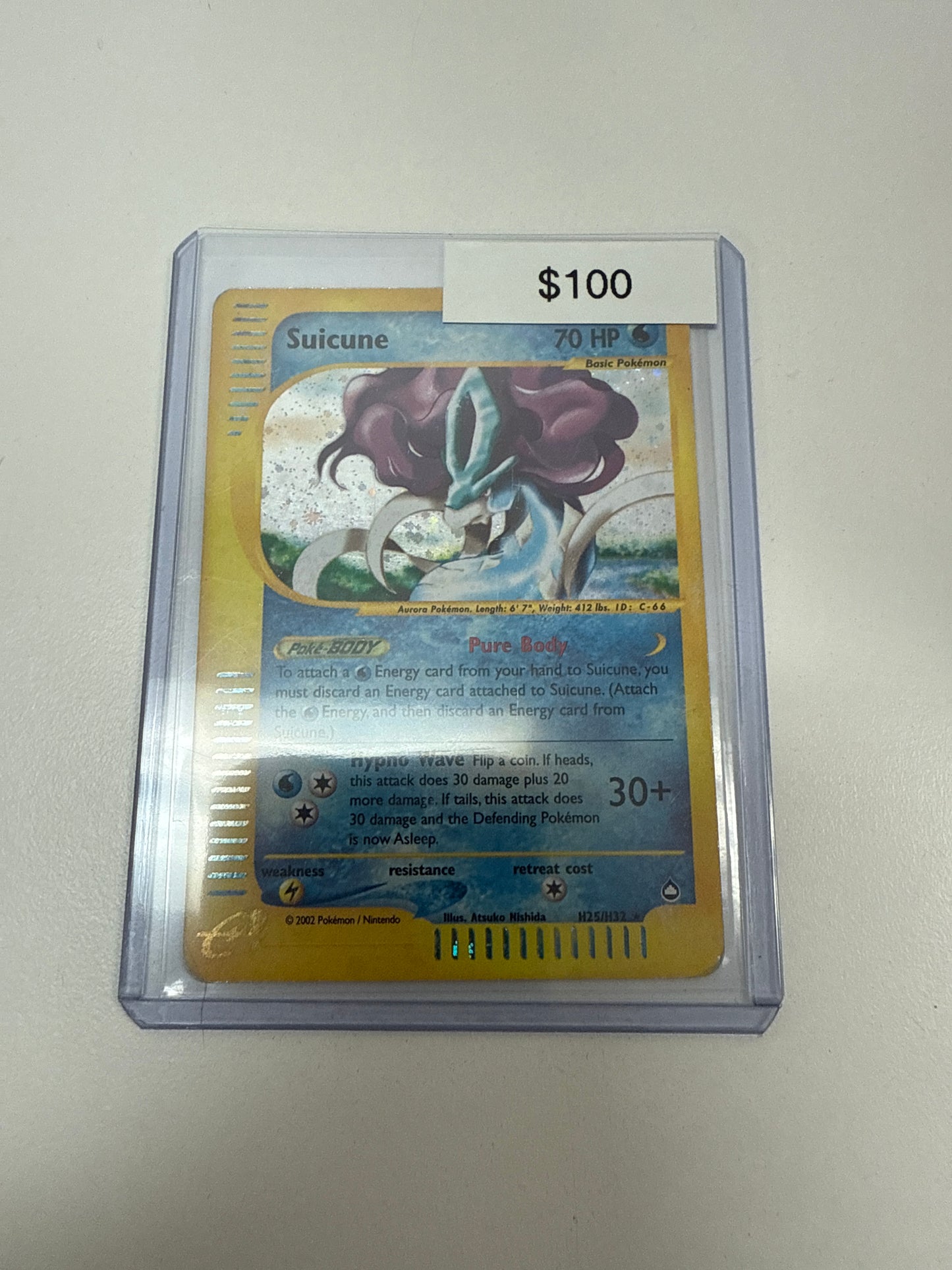 Pokemon Suicune Holo #h25/h32