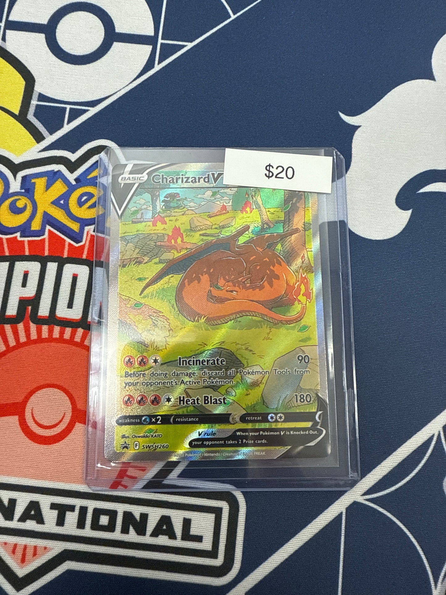 Pokemon Black Star Promo Charizard V #swsh260