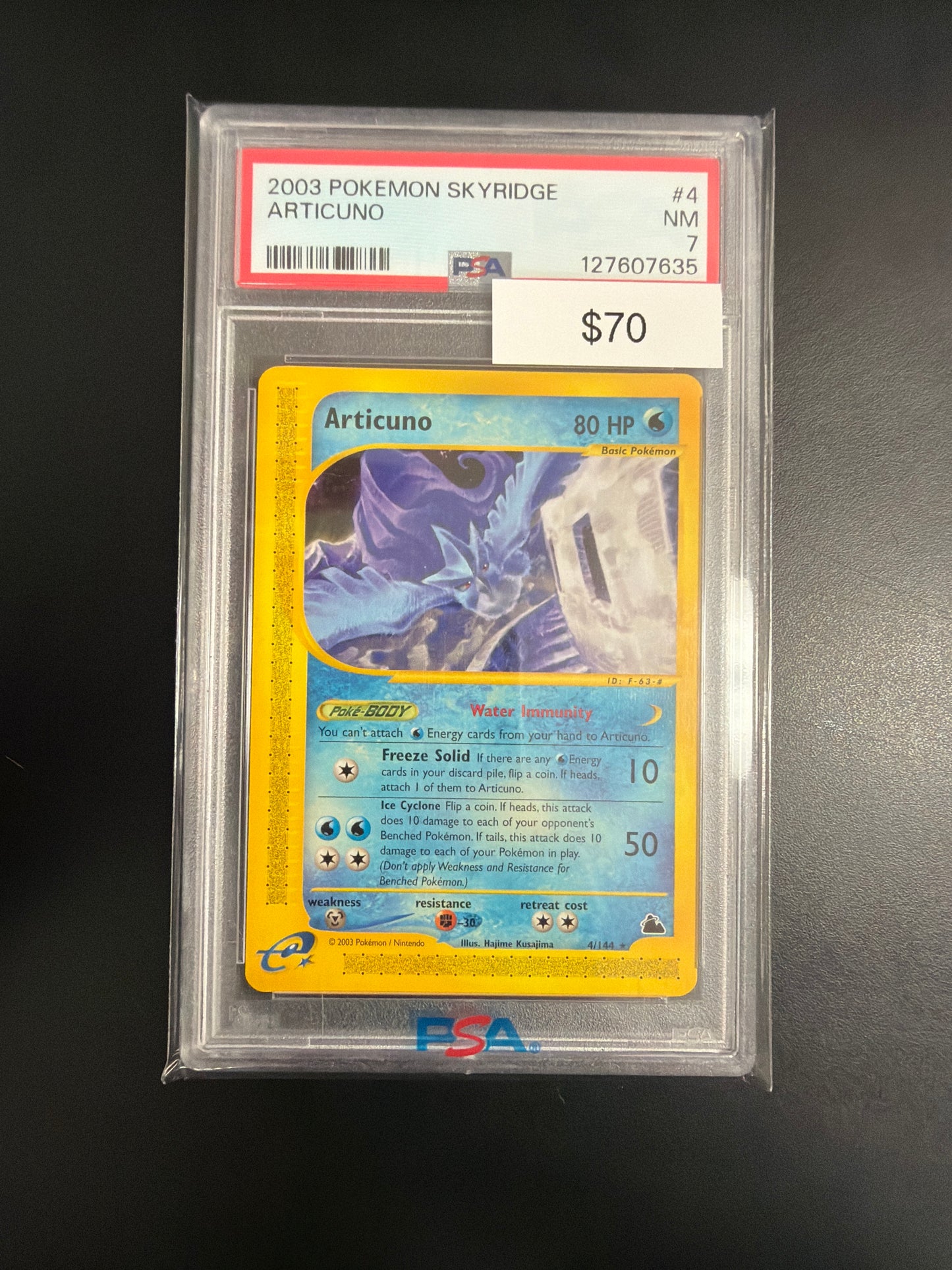 Pokemon Skyridge Articuno #4 PSA 7