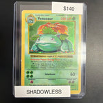 Pokemon Venusaur Base Set Shadowless #15/102 Damaged