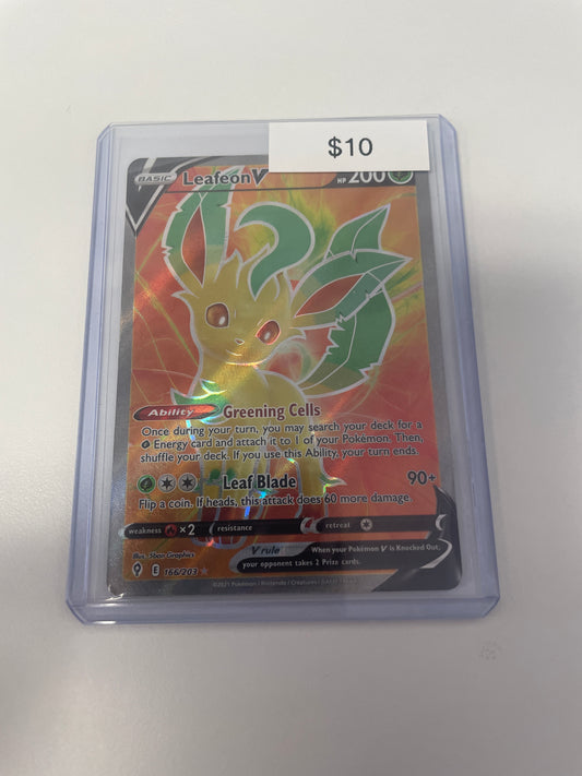 Pokemon Leafeon V Full Art #166/203