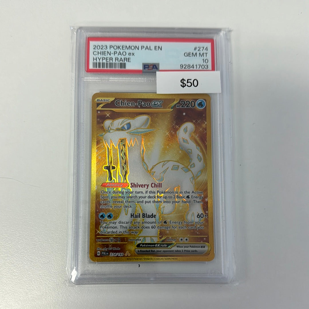Pokémon Chien Pao 274 PSA 10