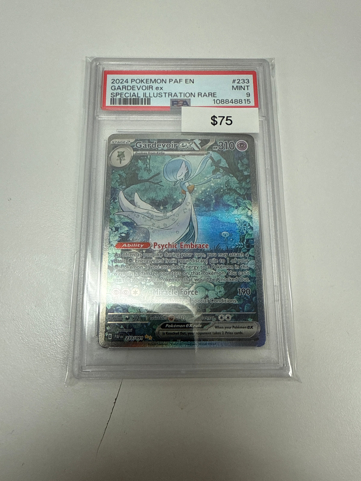 Paldean Fates Gardevoir Ex #233/091 PSA 9