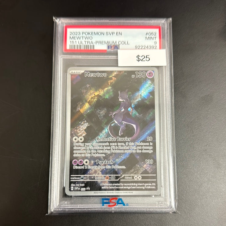 Pokémon Mewtwo 151 Premium Collection 052 PSA 9