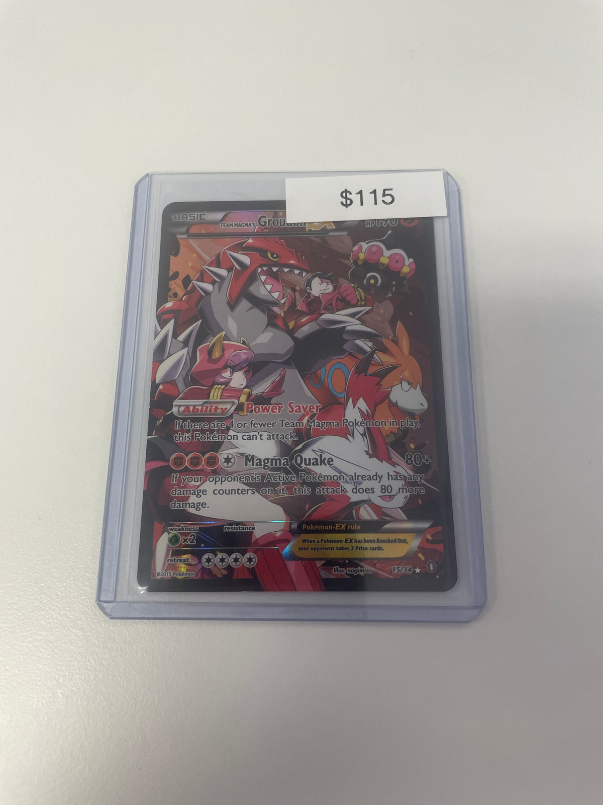 Pokemon Team Magma’s Groudon Ex #15/34