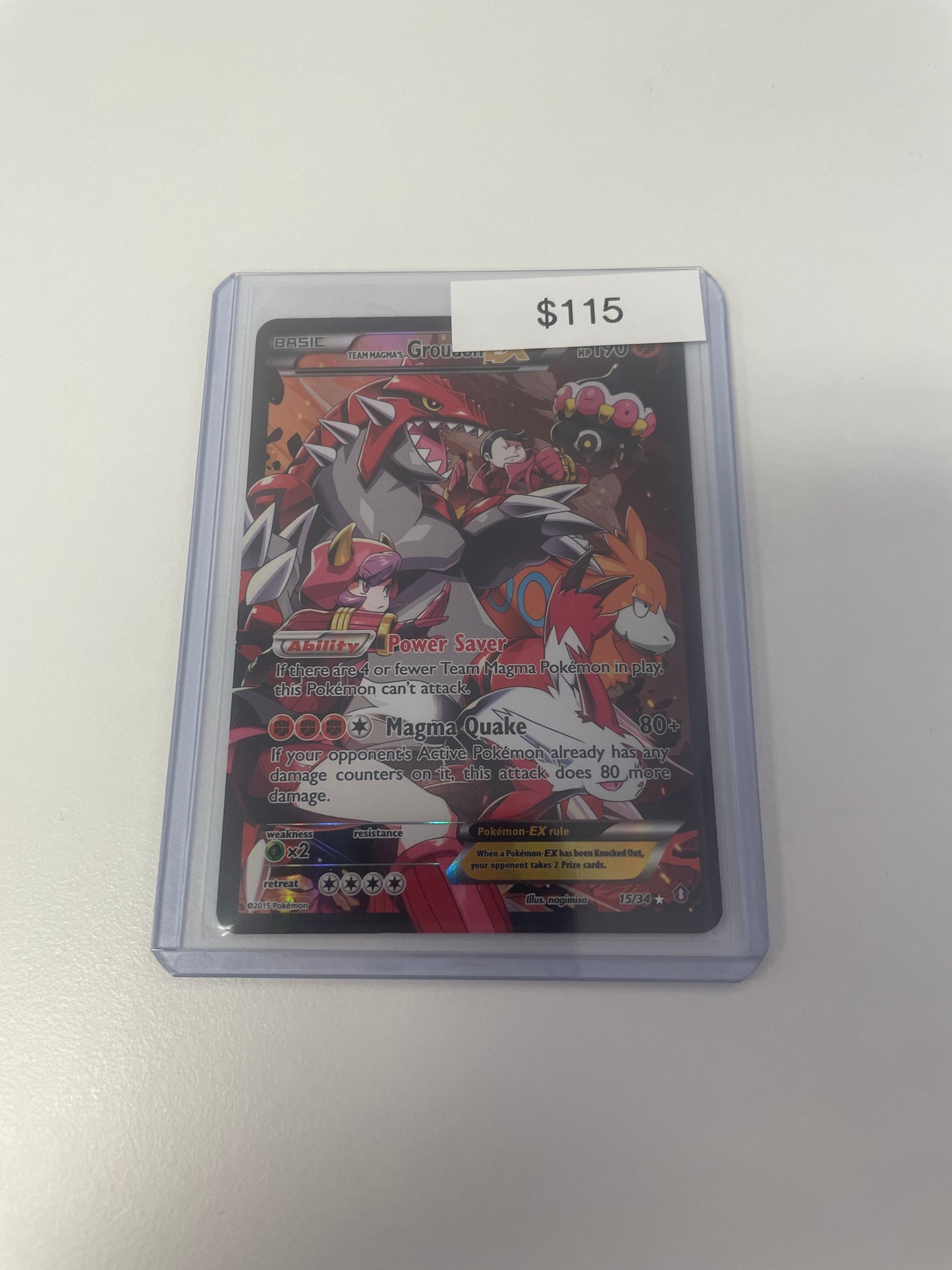 Pokemon Team Magma’s Groudon Ex #15/34
