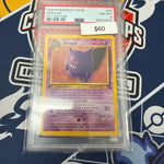 Pokemon Fossil Gengar 1st Edition Non-Holo #20/62 PSA 8