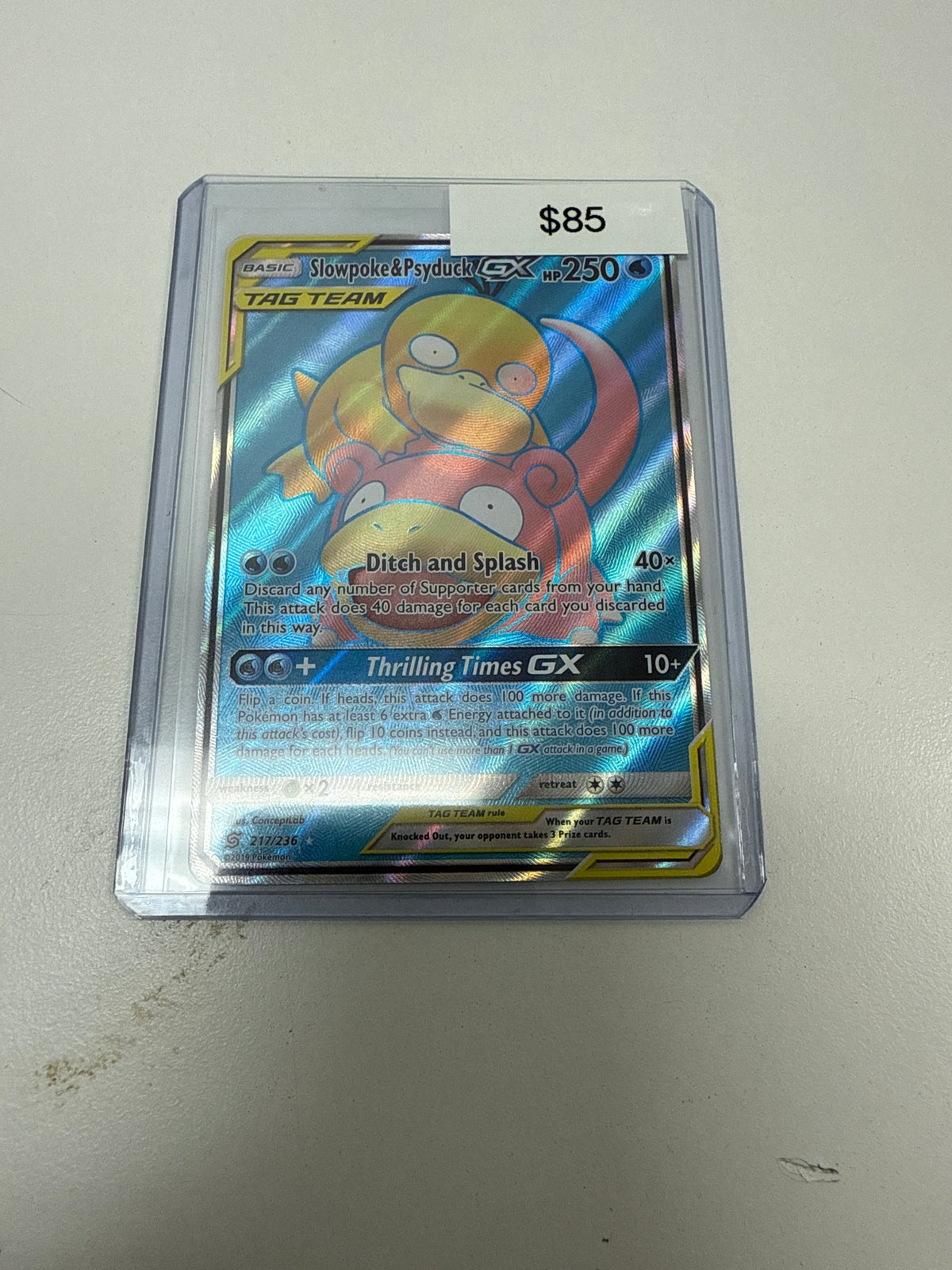 Pokemon Slowpoke & Psyduck Gx #217/236