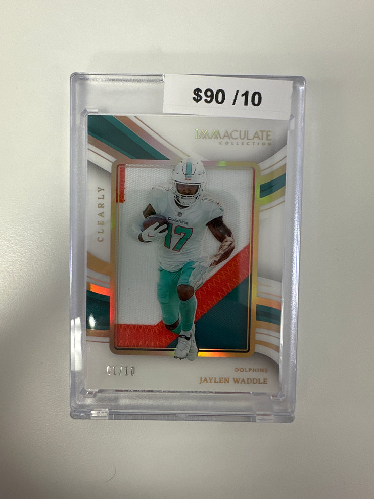 2023 Immaculate Collection Clearly Patch Jaylen Waddle CIJ-JW 1/10