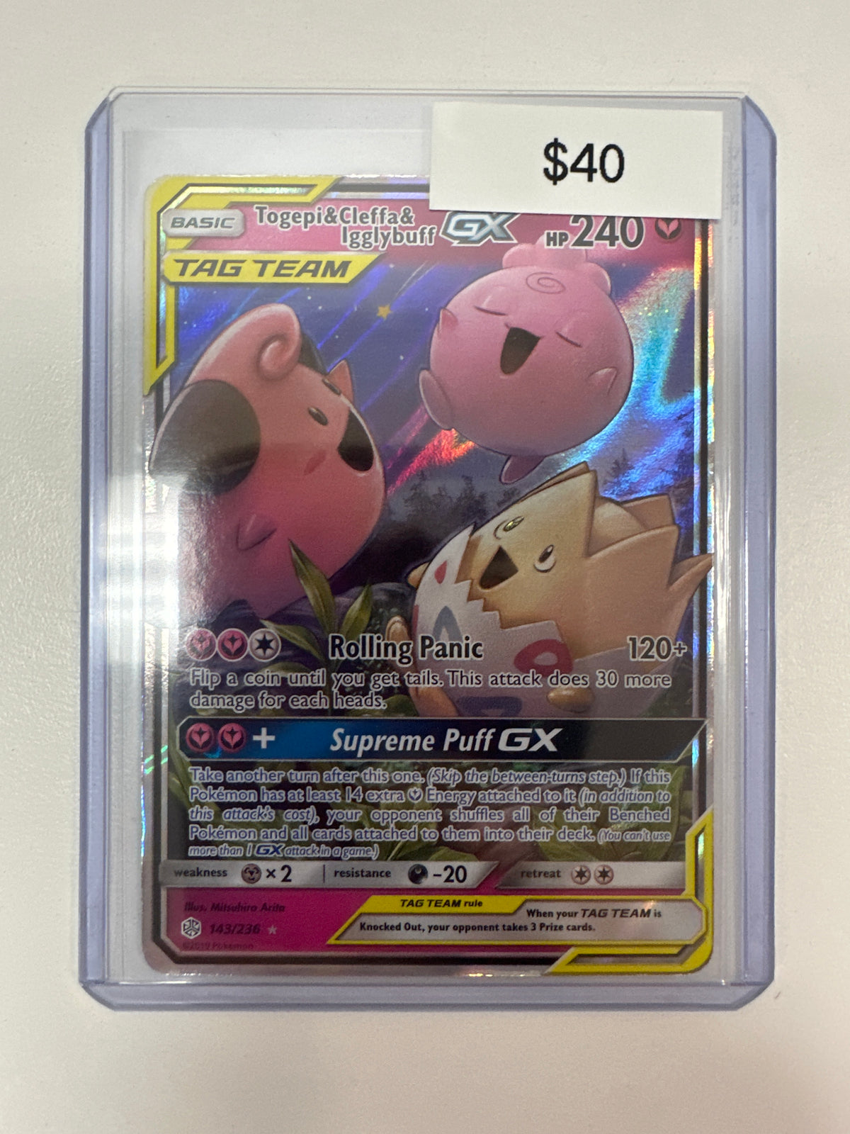 Pokemon Togepi & Cleffa & Igglybuff GX 143/236