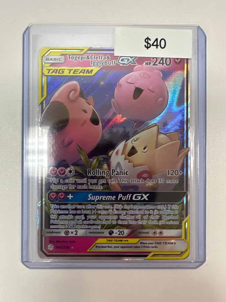 Pokemon Togepi & Cleffa & Igglybuff GX 143/236