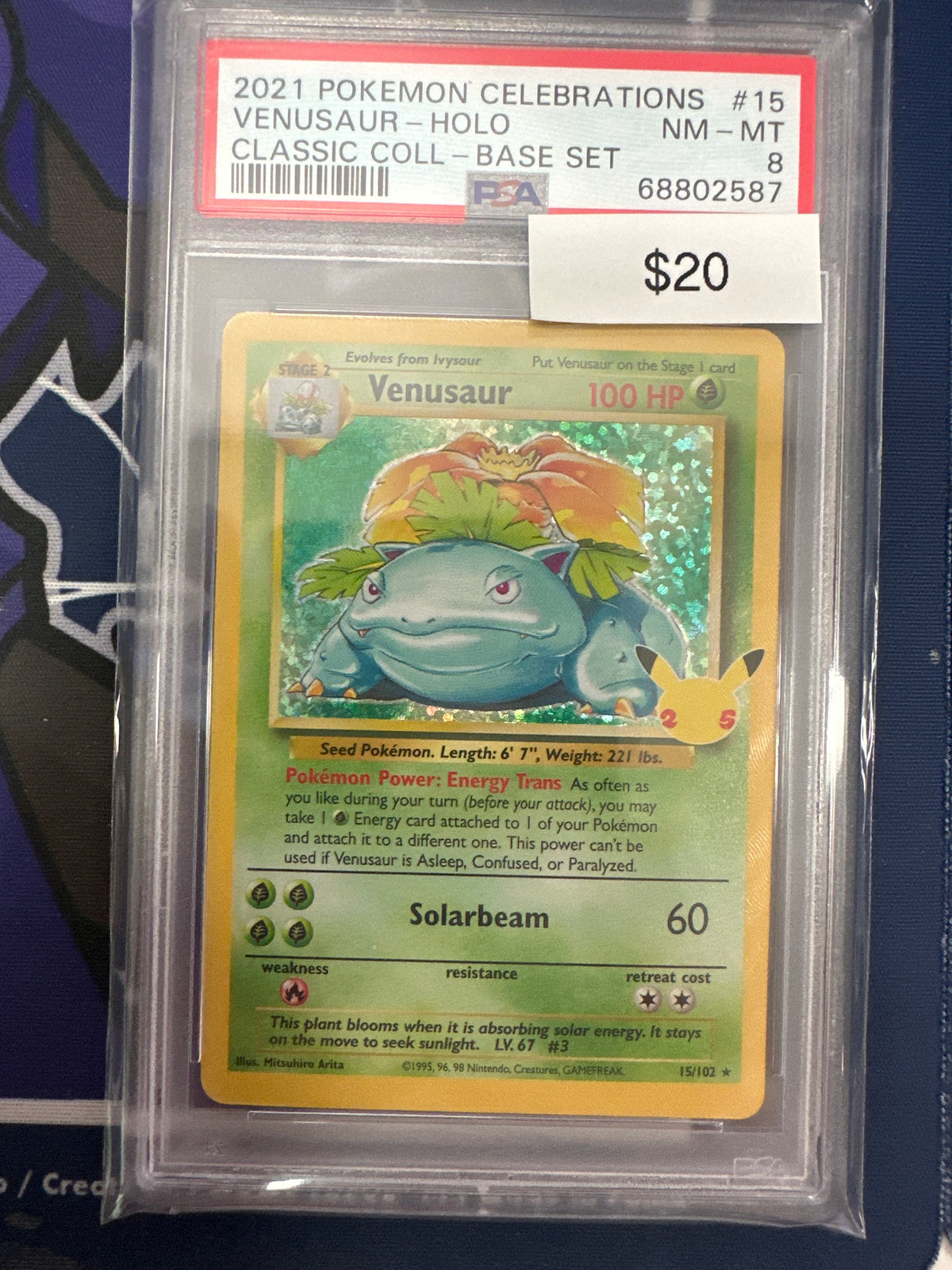 Pokemon Celebrations Venusaur PSA 8