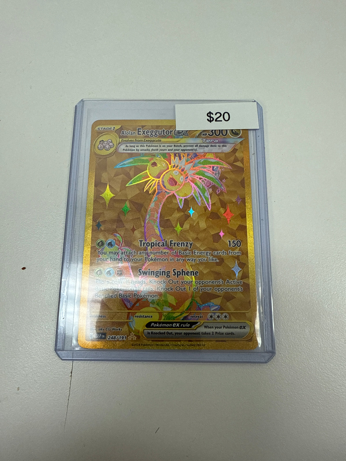 Pokemom Alolan Exeggutor Ex Gold #248/191