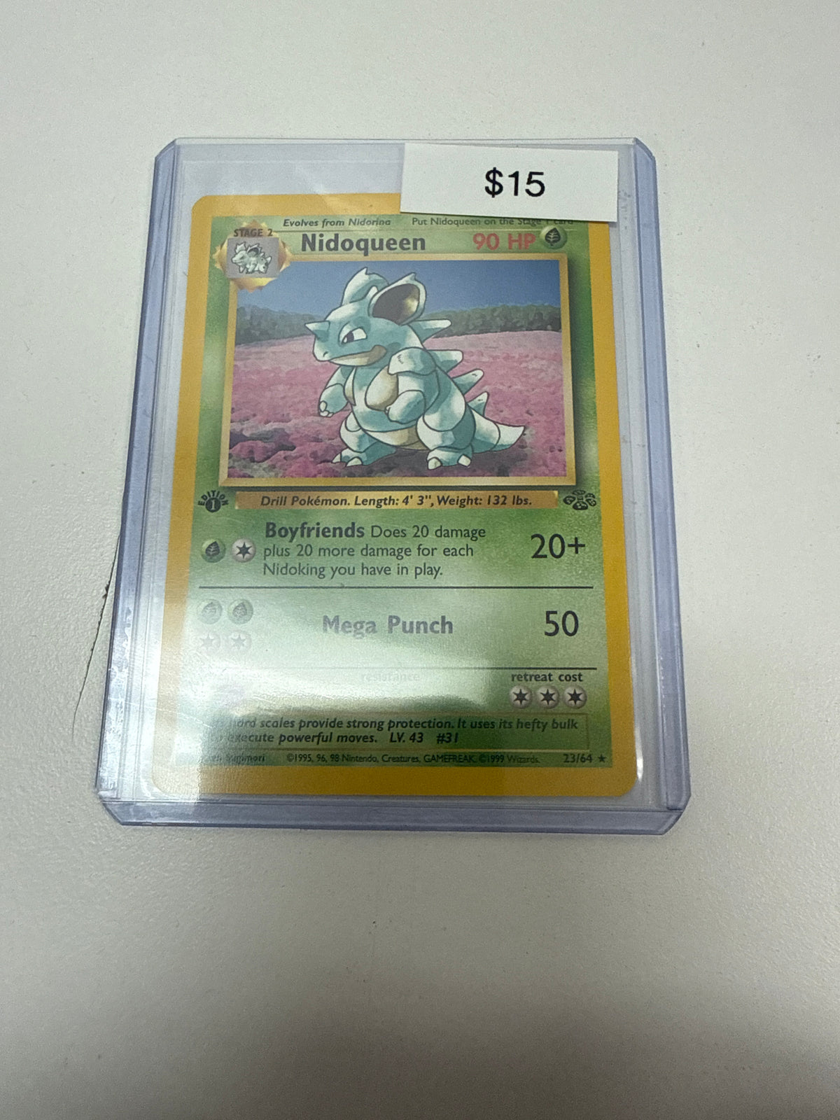Pokemon Nidoqueen 1st Ed Non-Holo #23/64