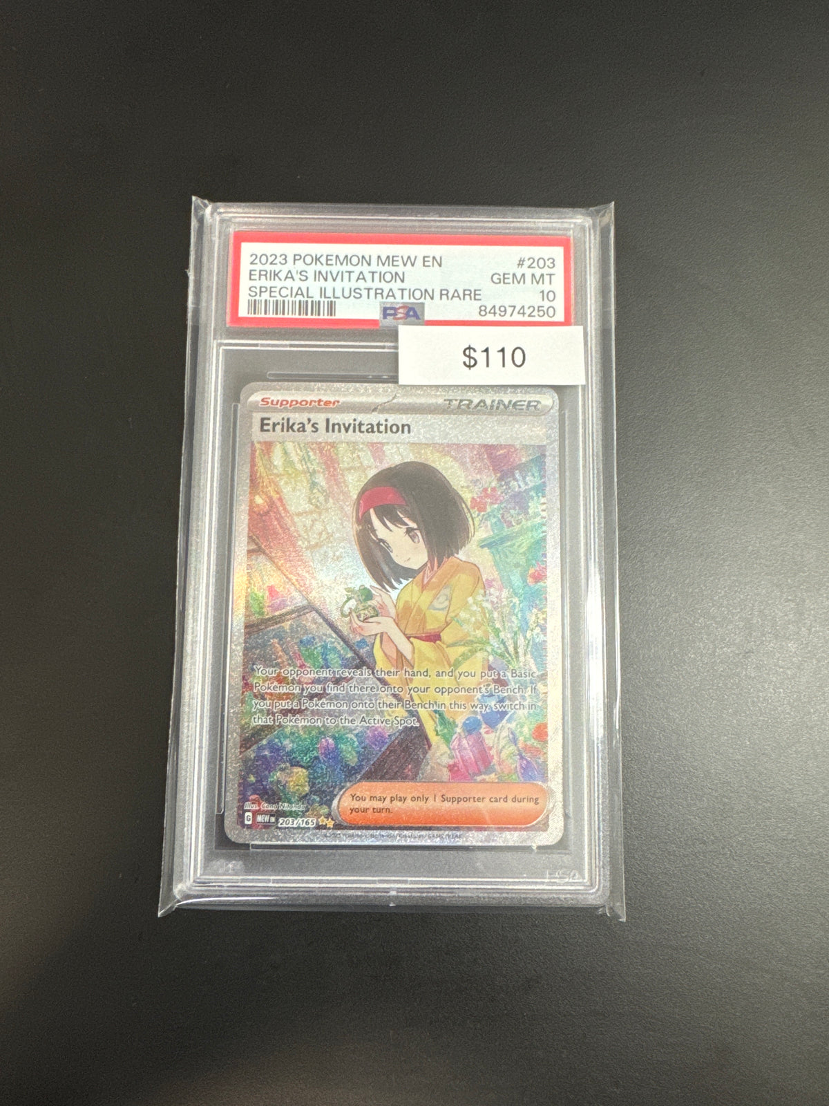 Pokémon Erika Invitation 203 PSA 10