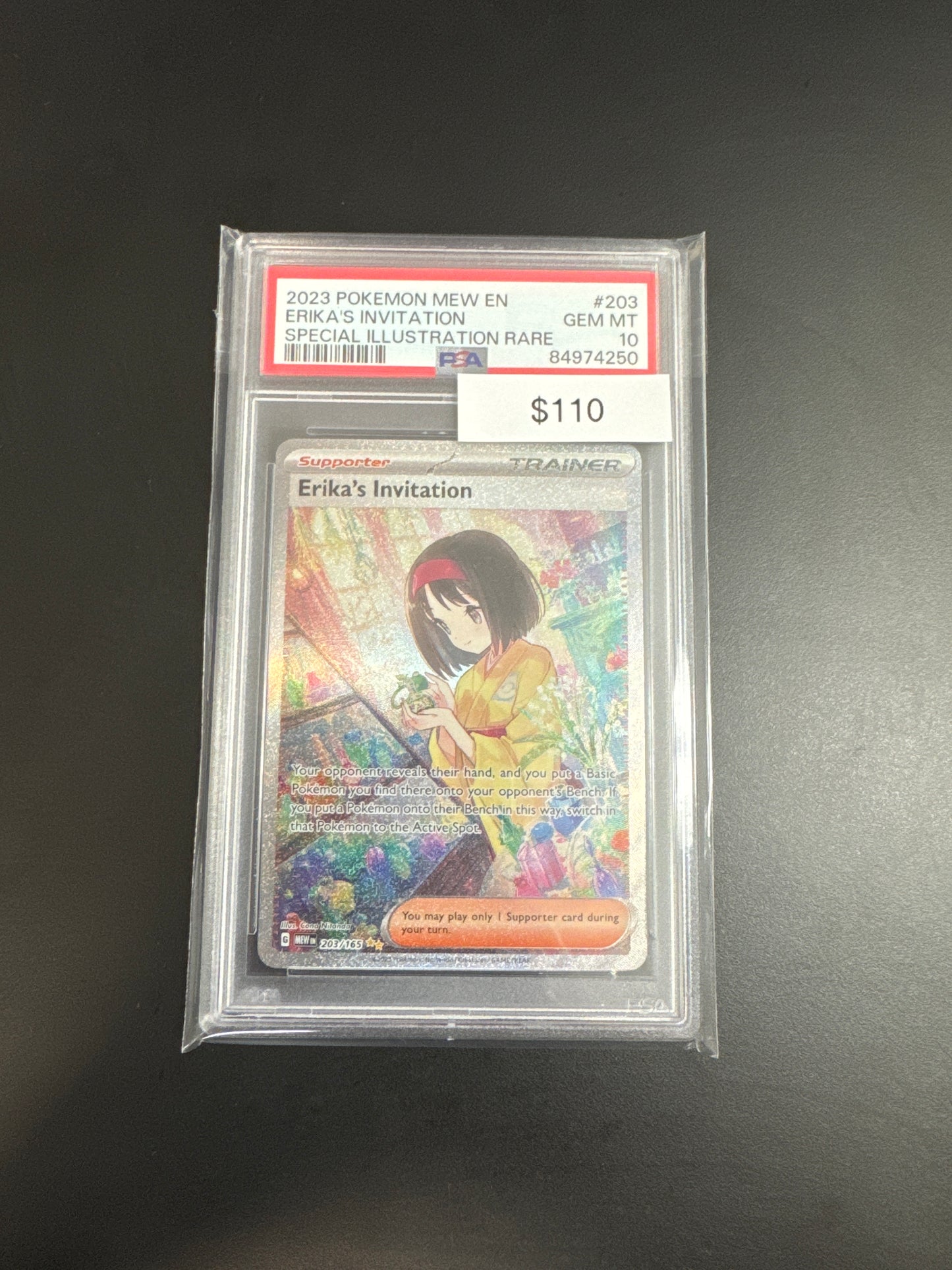 Pokémon Erika Invitation 203 PSA 10