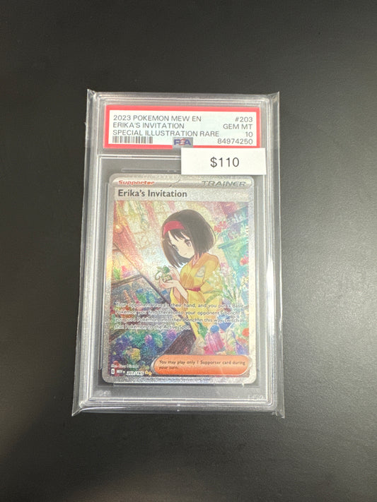 Pokémon Erika Invitation 203 PSA 10