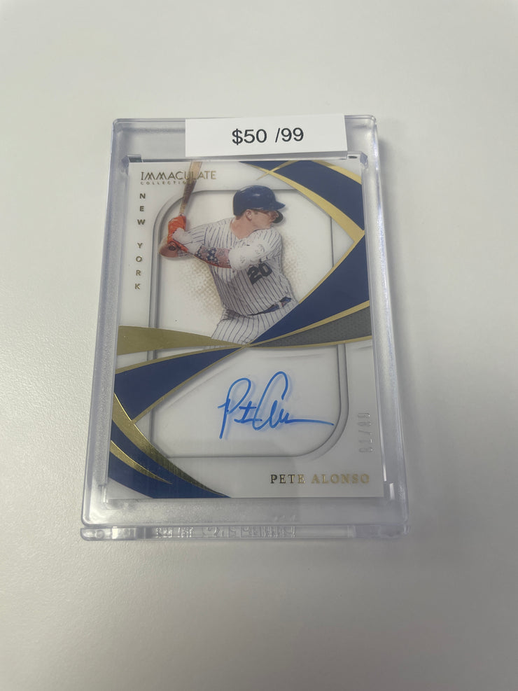 2021 Immaculate Pete Alonso Auto /99 