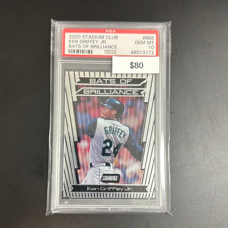 2000 Stadium Club Bats Of Brilliance Ken Griffey Jr. BB5 PSA 10