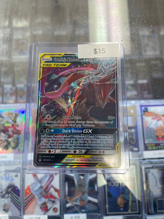 Pokemon Greninja & Zoroark GX Tag Team #107/214