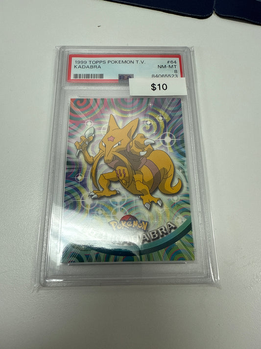 Topps Pokemon Kadabra #64 PSA 8