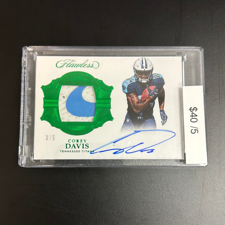 2017 Flawless Corey Davis Patch Auto 