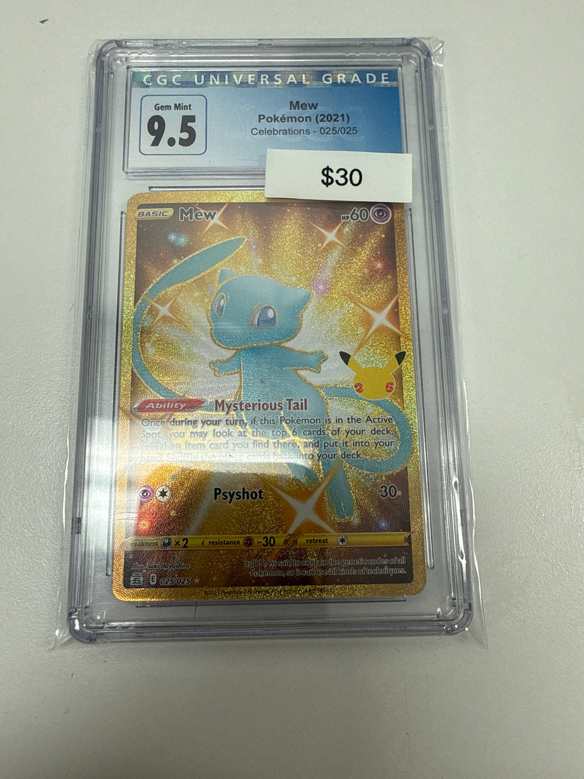 Celebrations Mew Secret #025/025 CGC 9.5