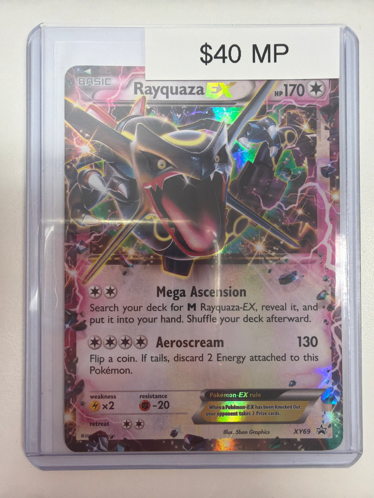 Pokemon Rayquaza EX (Shiny) XY69 MP