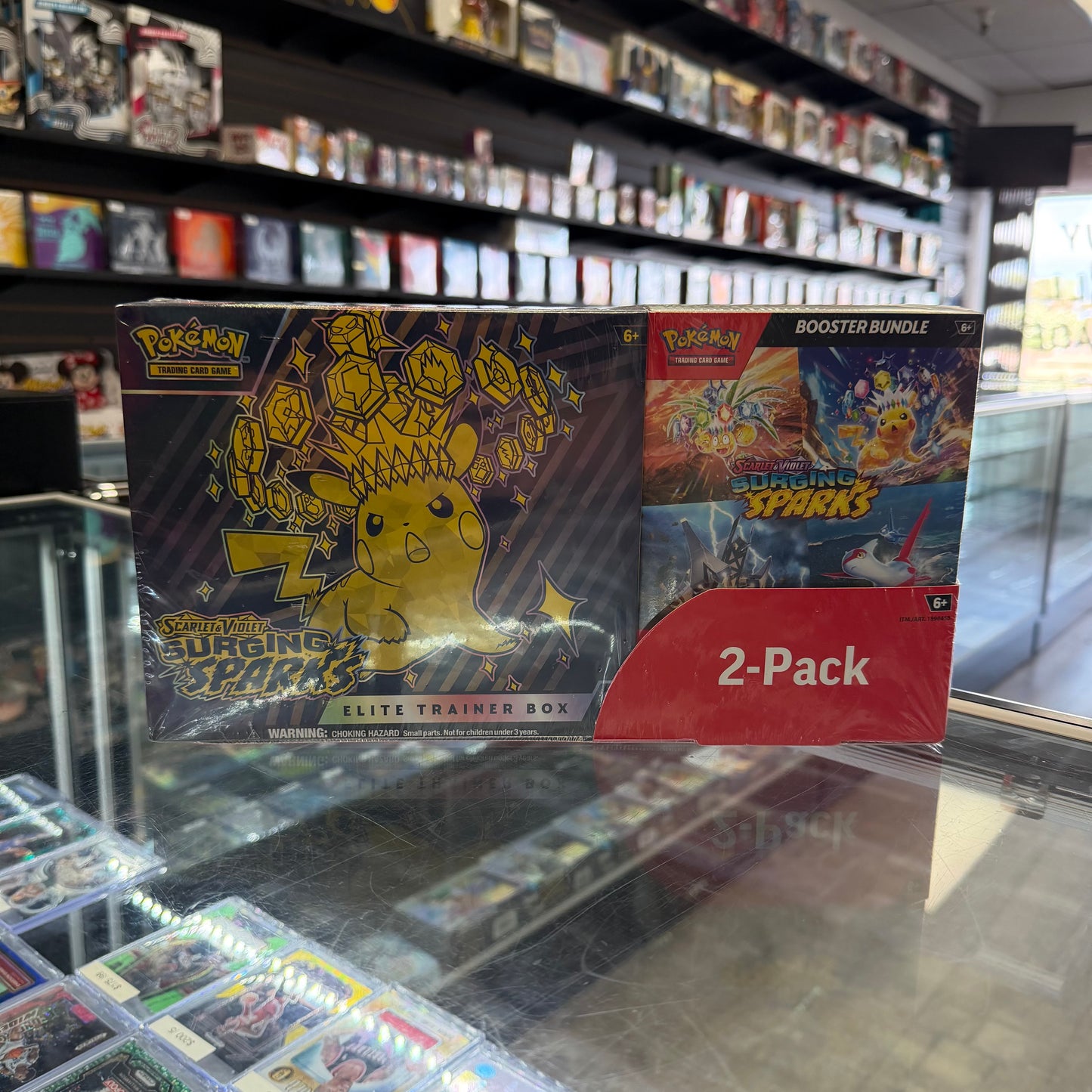 Pokemon Surging Sparks Bundle Elite Trainer Box & Booster Bundle