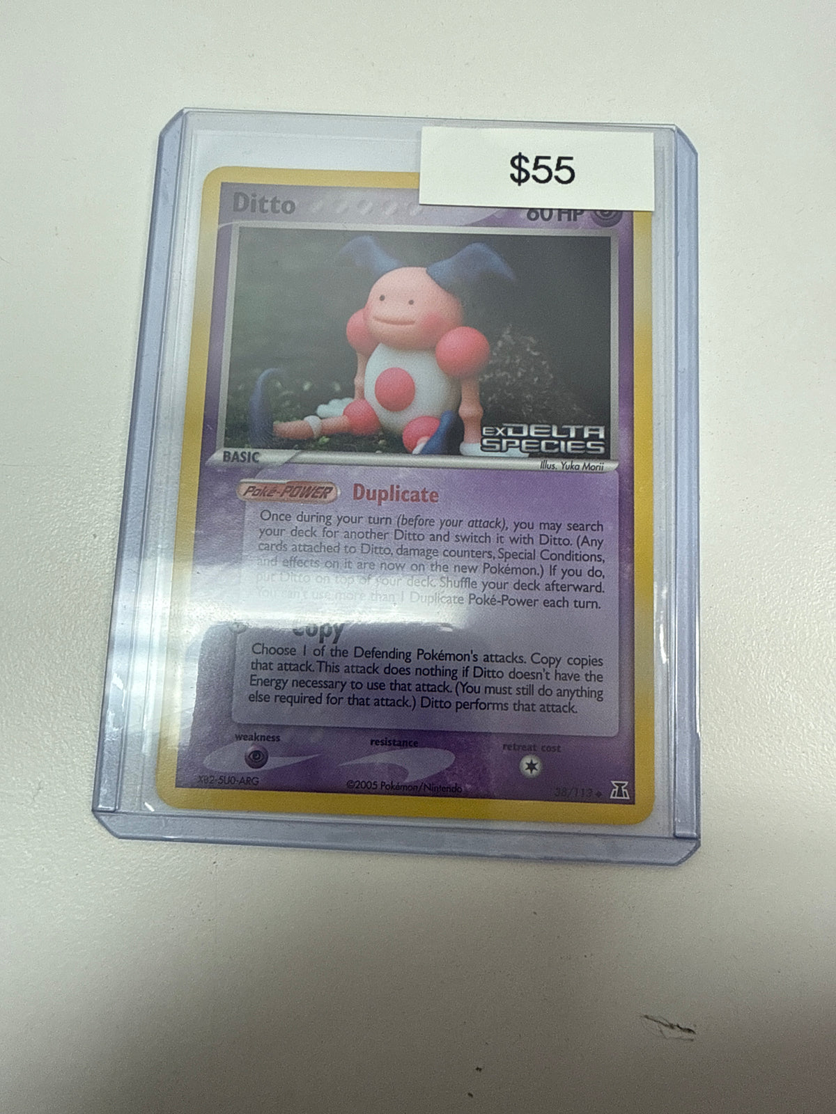 Pokemon Ditto Mr.Mime Ex Delta Species Stamped Holo #38/113