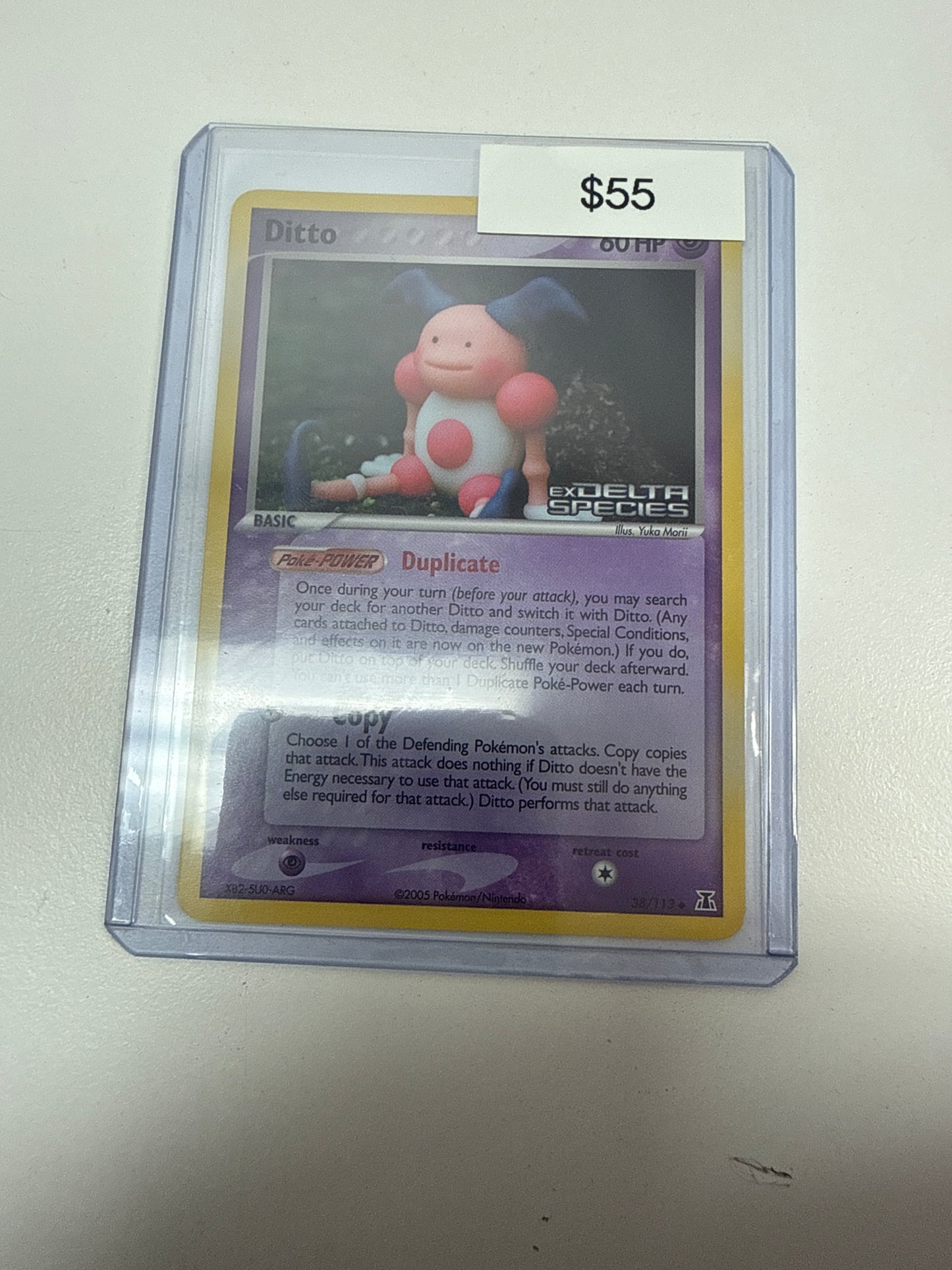 Pokemon Ditto Mr.Mime Ex Delta Species Stamped Holo #38/113