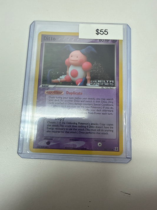 Pokemon Ditto Mr.Mime Ex Delta Species Stamped Holo #38/113