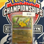 Pokemon 151 Japanese Pikachu Masterball Holo 025/165