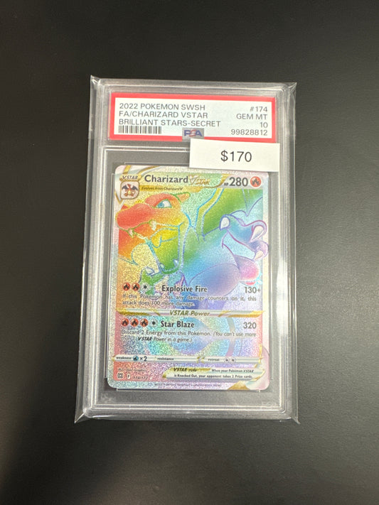 Pokémon Charizard VSTAR Secret 174 PSA 10