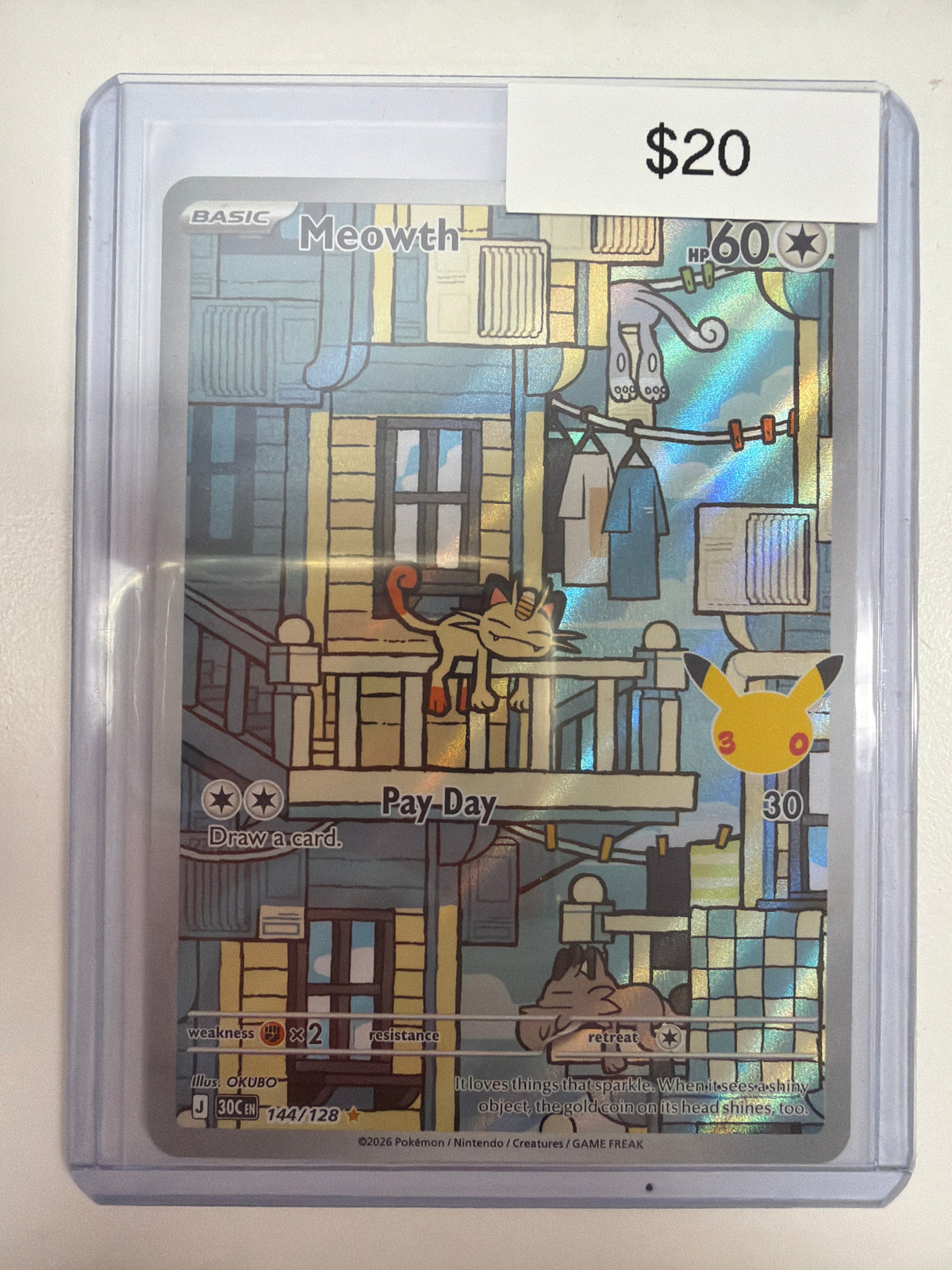 Pokemon Meowth 144/128