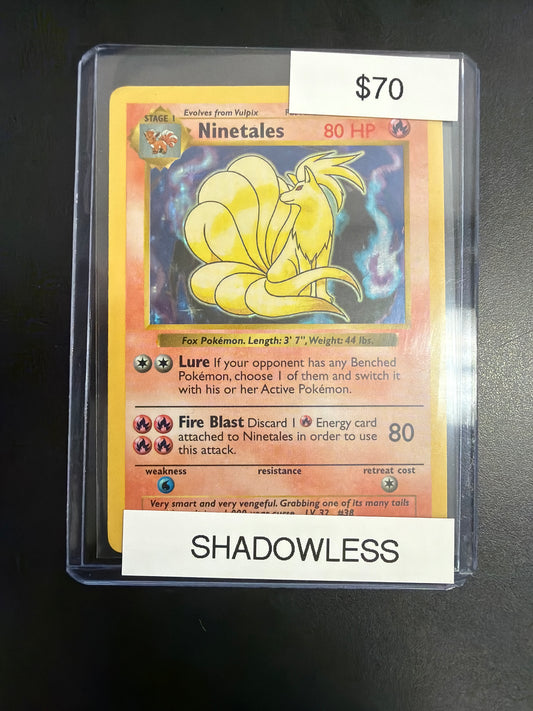 Pokemon Base Set Ninetales Shadowless #12/102