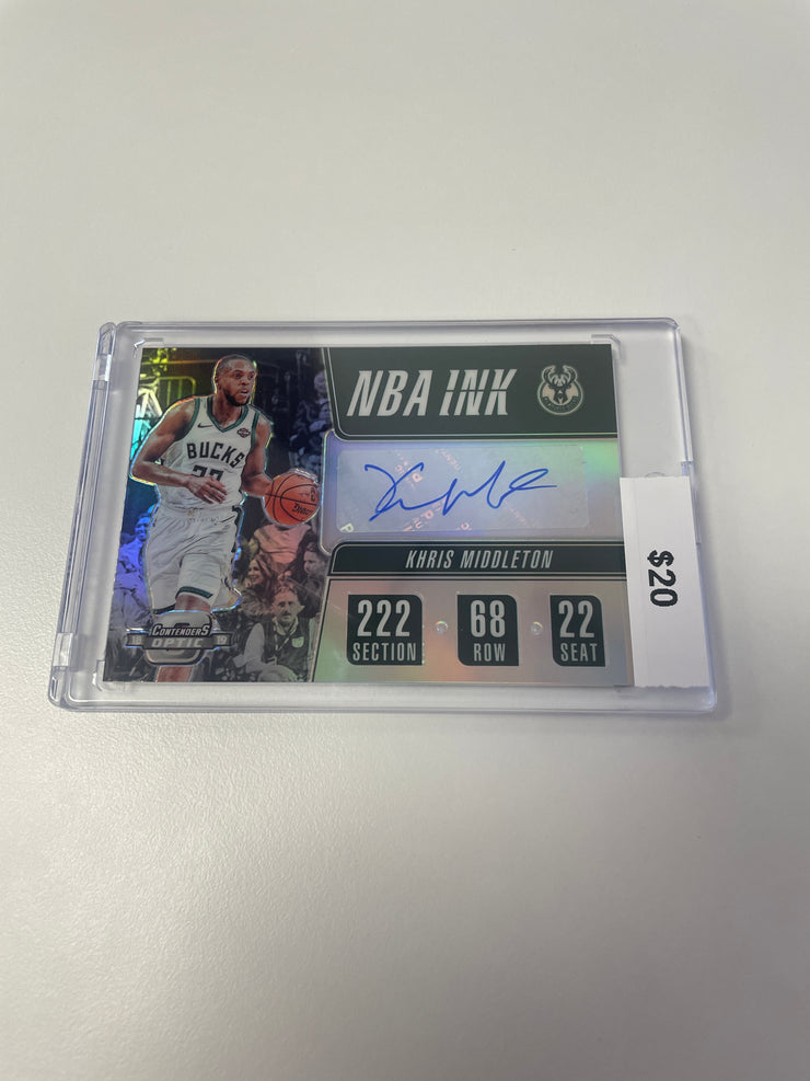 2018 Optic Contenders Khris Middleton Auto 