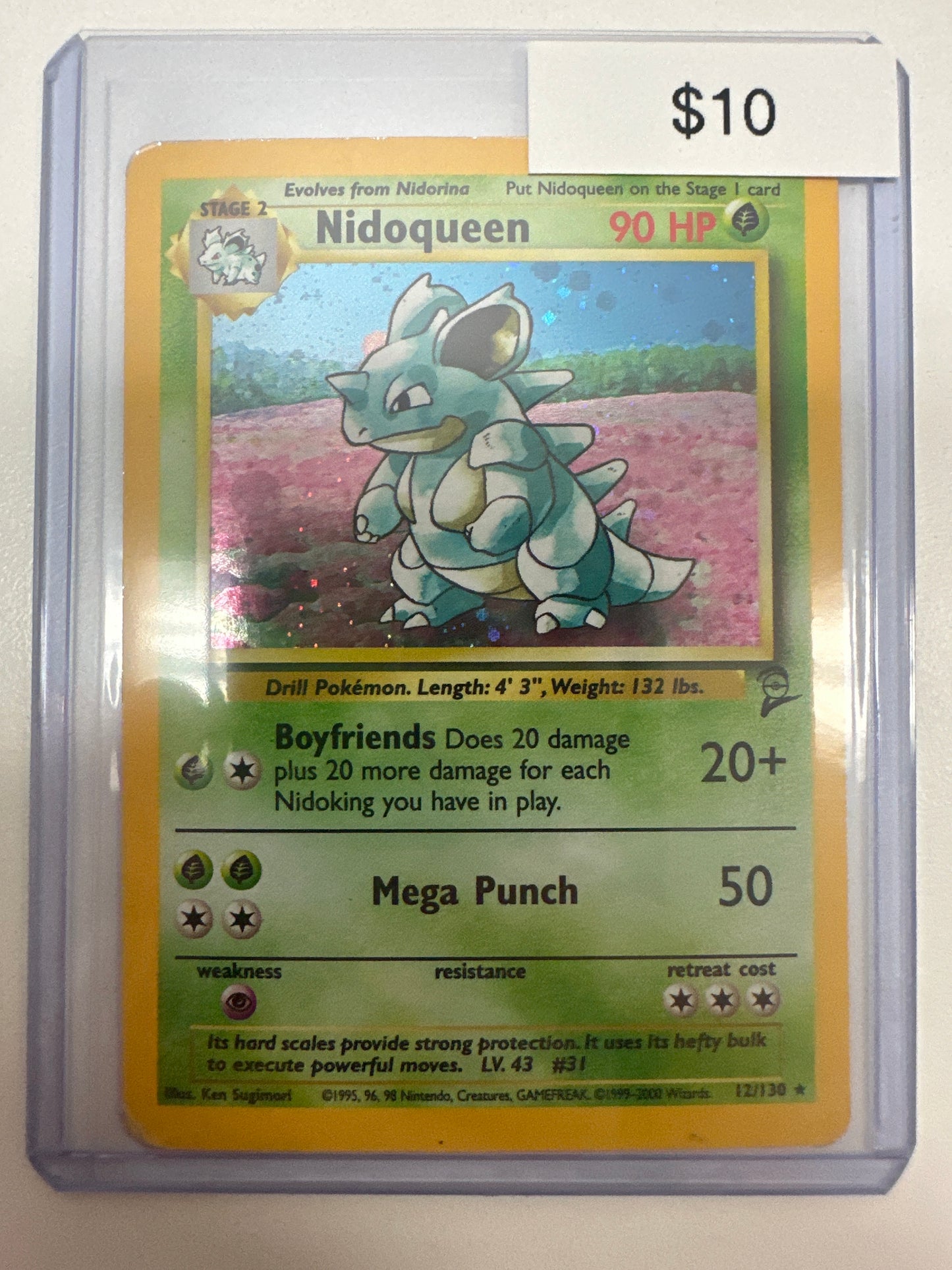 Pokemon Nidoqueen Holo 12/130