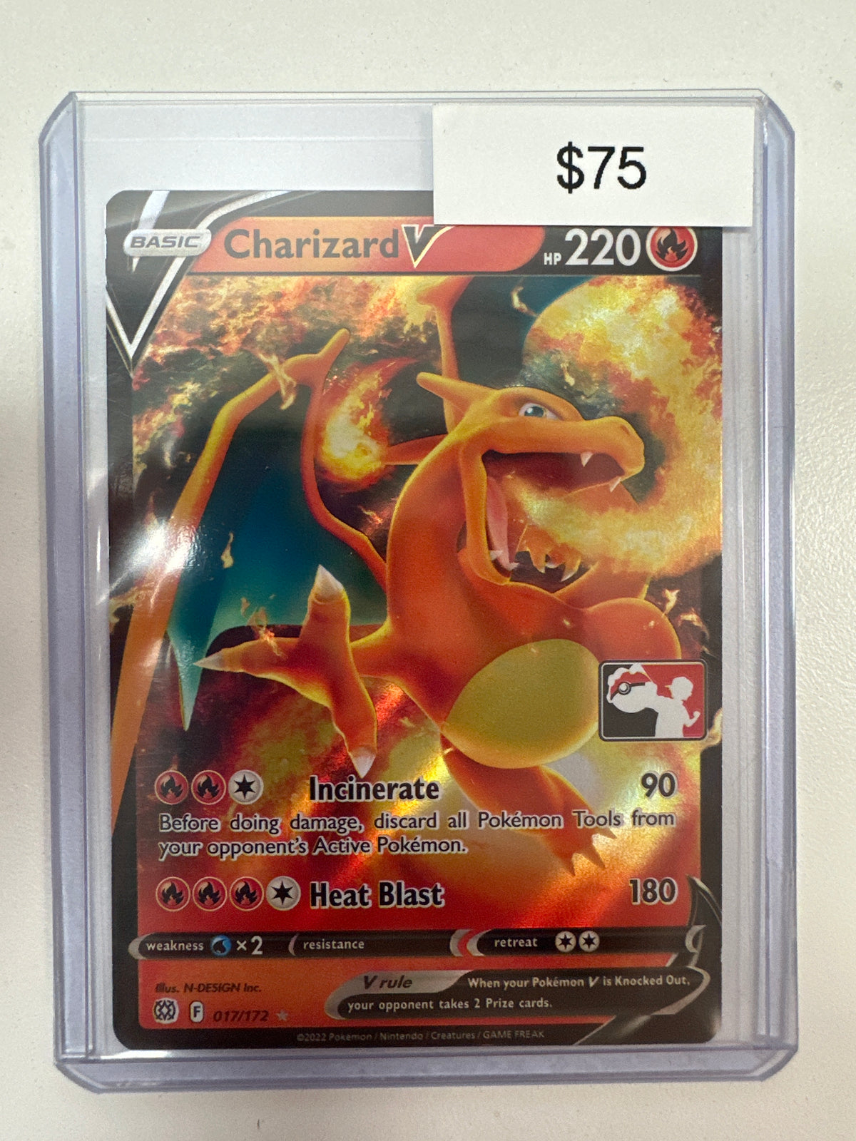 Pokemon League Promo Charizard V 017/172