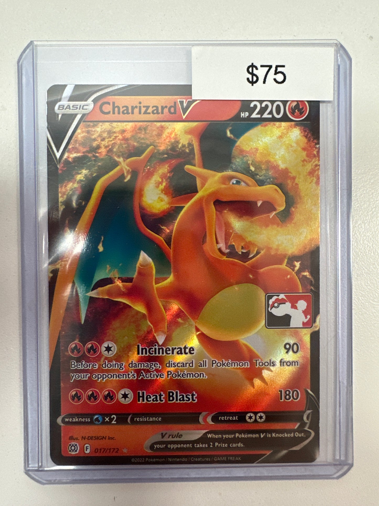 Pokemon League Promo Charizard V 017/172
