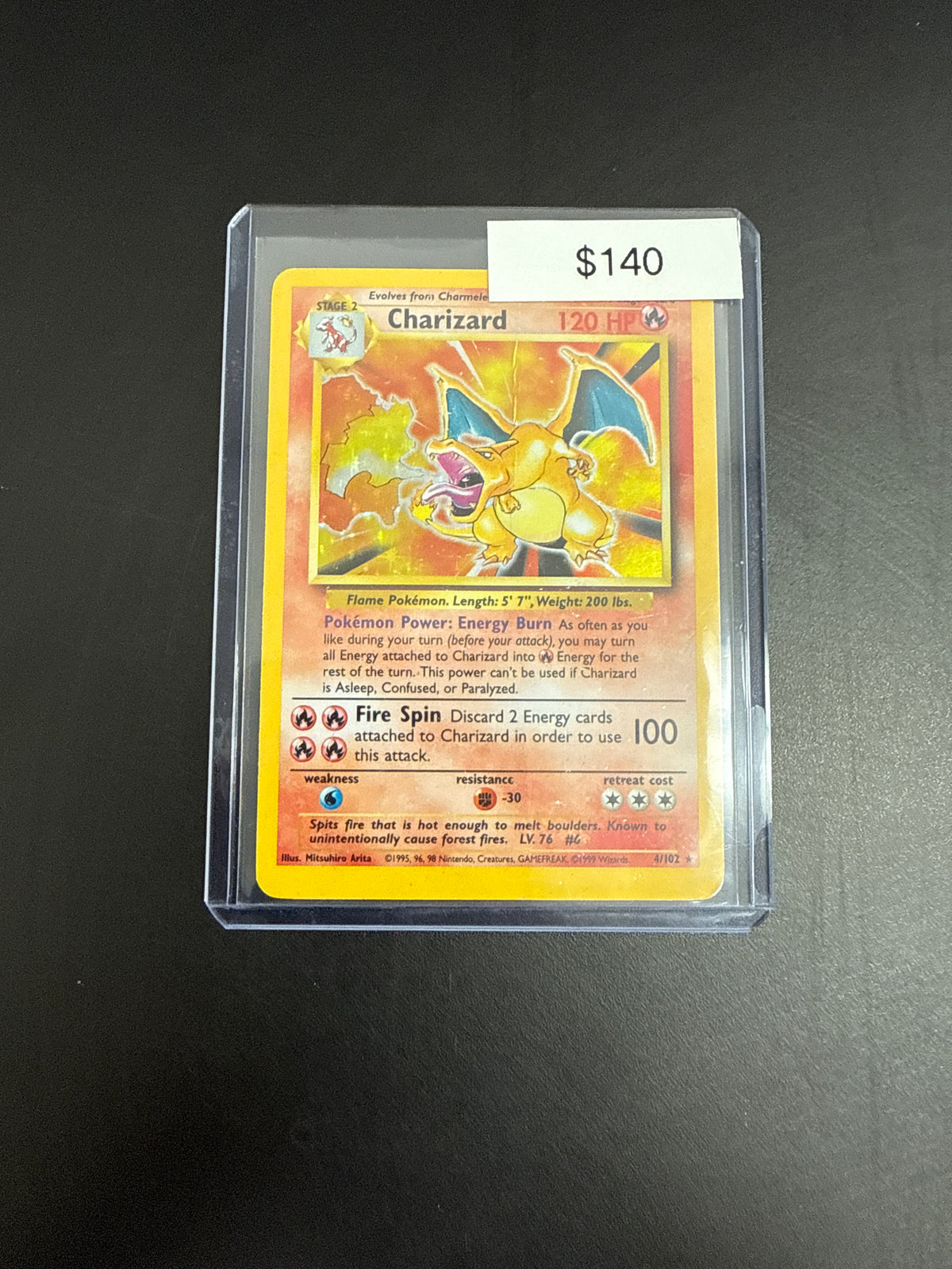 Pokémon Charizard Base Set 4/102