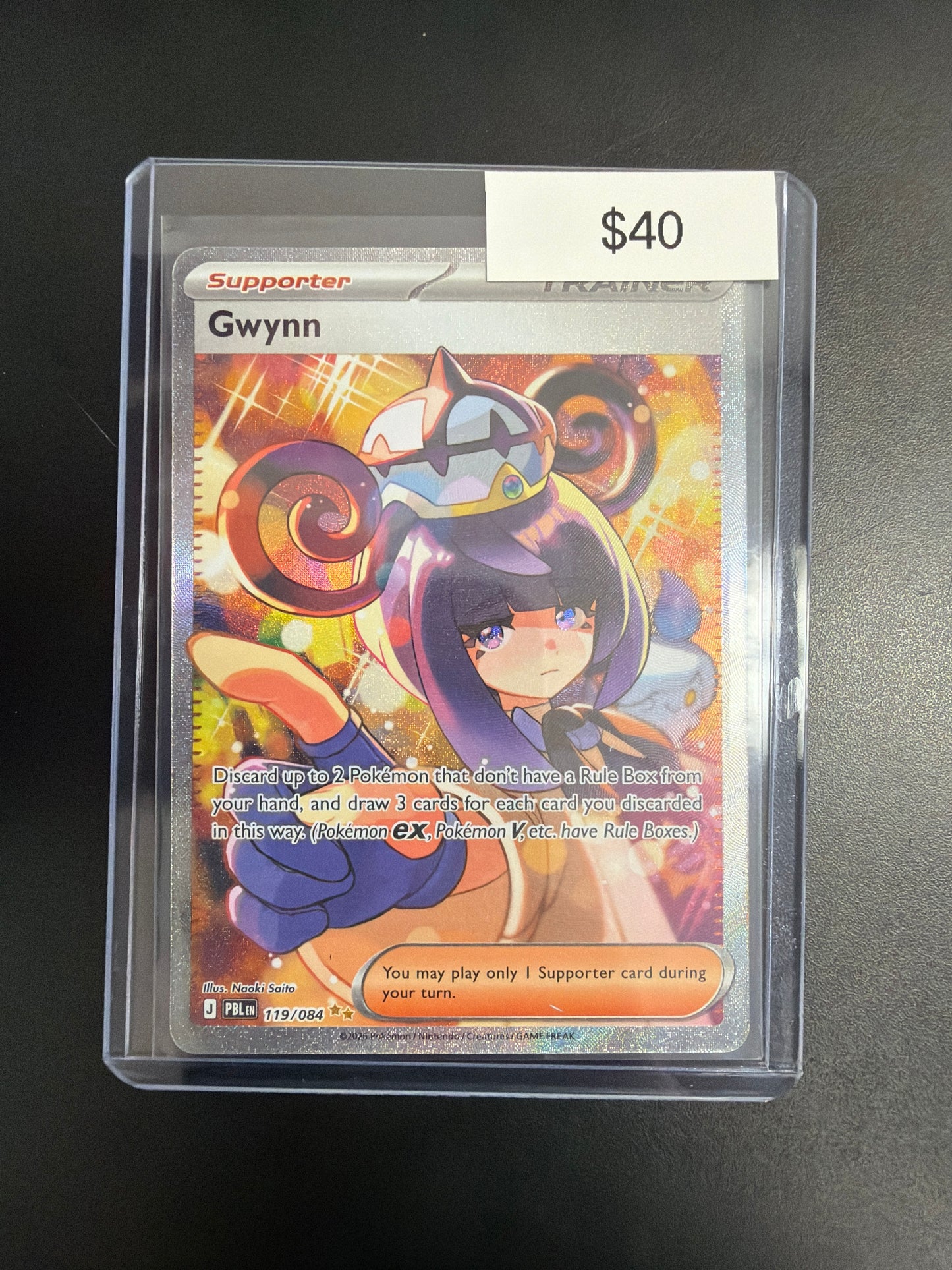 Pokemon Pitch Black Gwynn #119/084