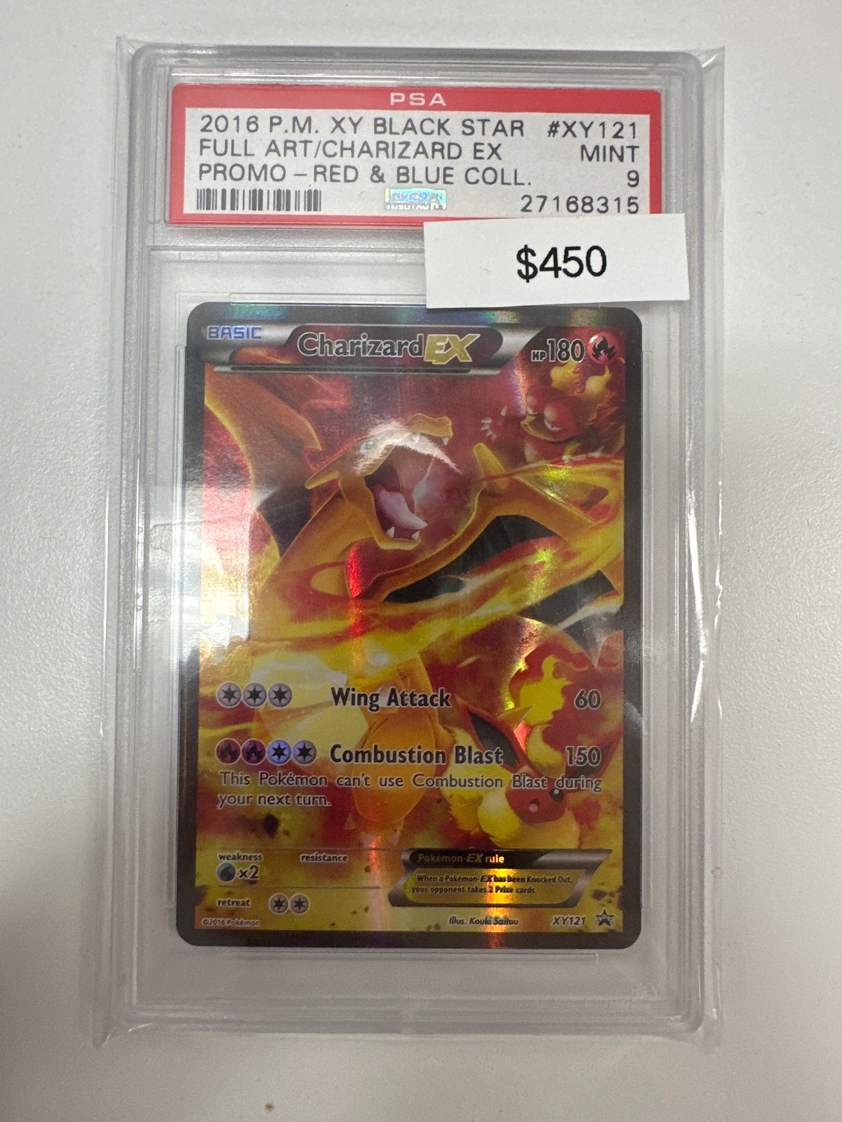 Pokemon Charizard ex XY Promo 121 PSA 9
