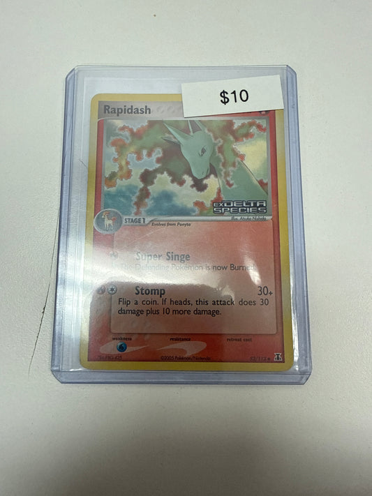 Pokemon Rapidash Ex Delta Species #52/113