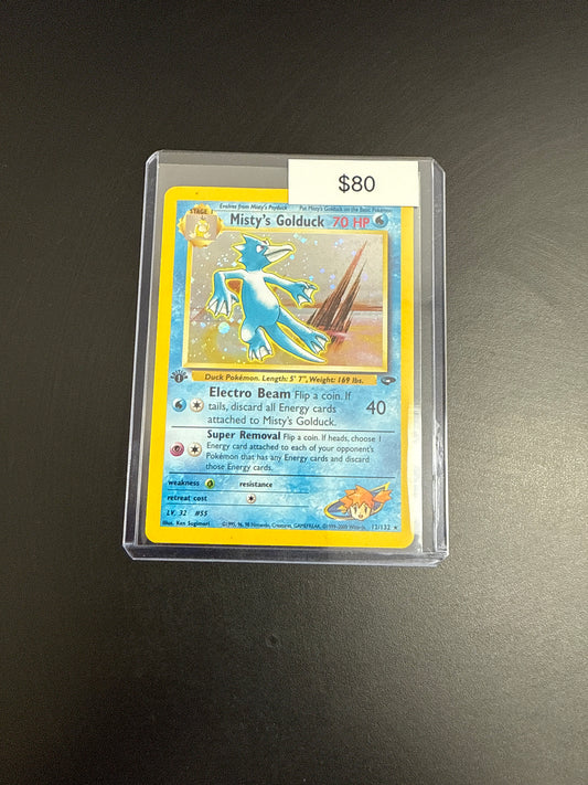 Pokémon Misty Golduck 1st Ed. 12/132