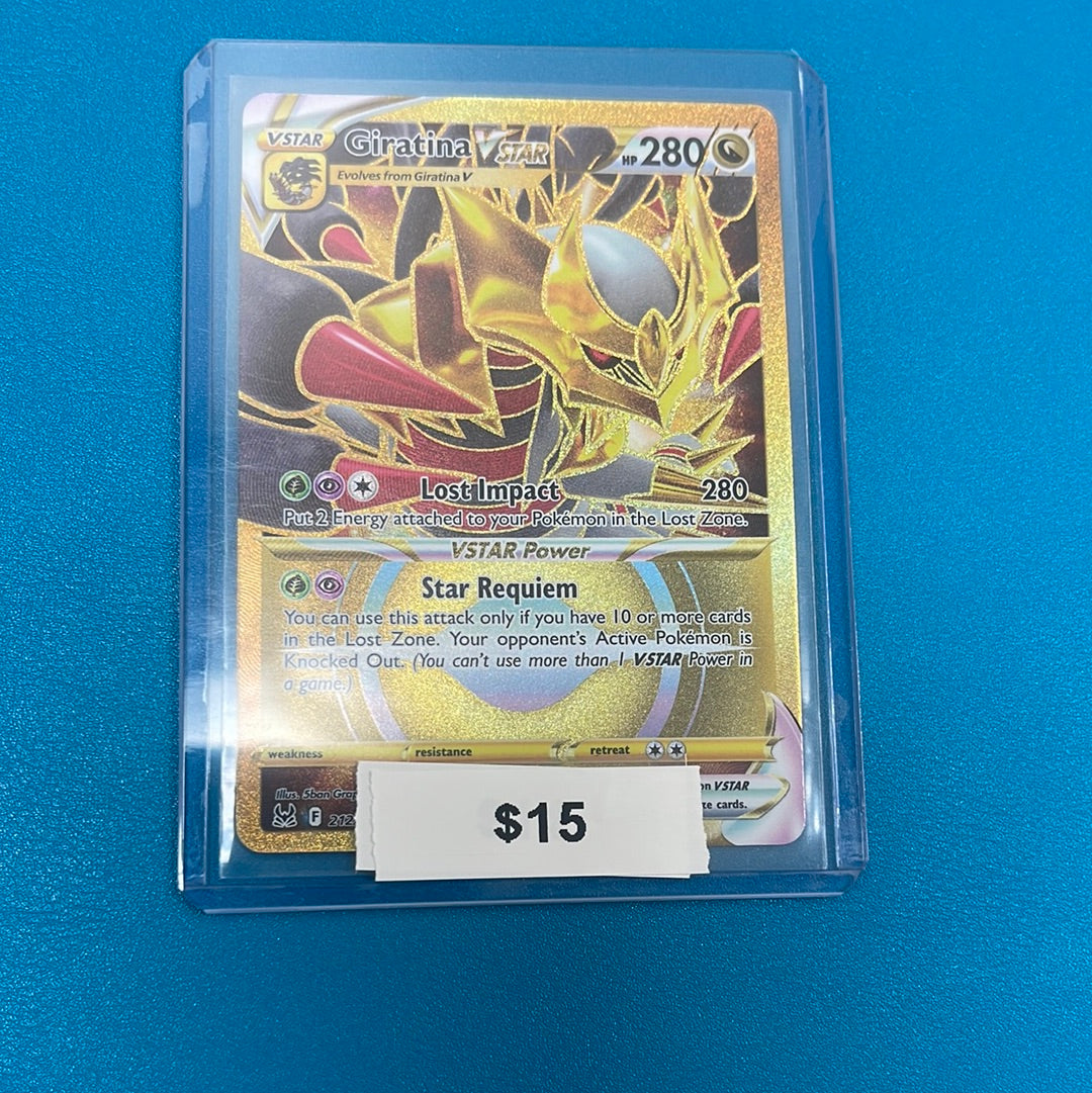 Pokémon Giratina VSTAR Lost Origin Secret Gold 212/196